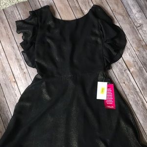 Black and Gold Dress Size 0 NWT
